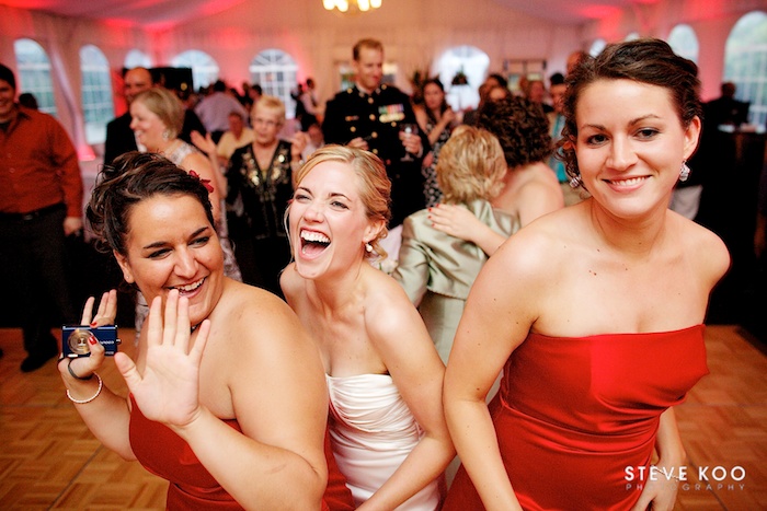 Bride Bridesmaids Dancing