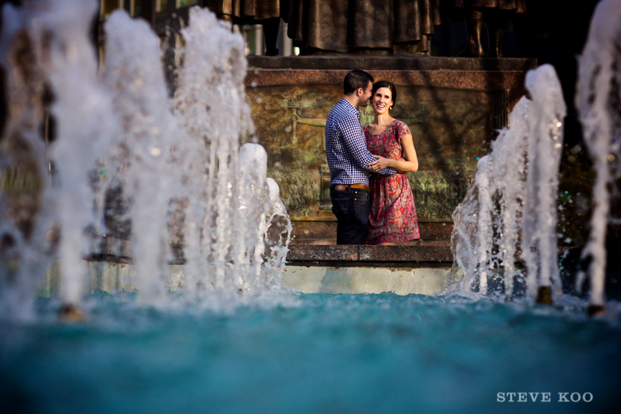 fountain-engagement-photo