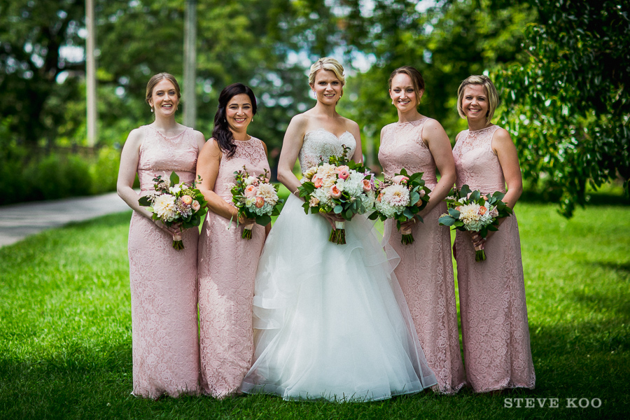 pink-floor-length-bridesmaid-dress