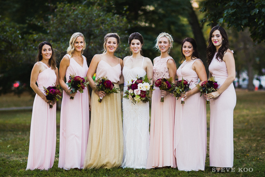 champagne-bridesmaid-dresses